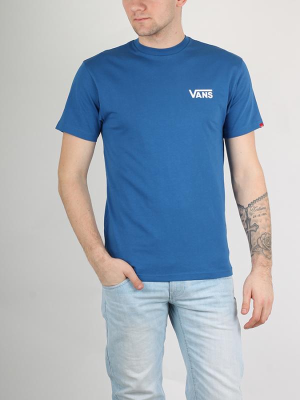 Tričko Vans Mn Left Chest Logo T True Blue Modrá