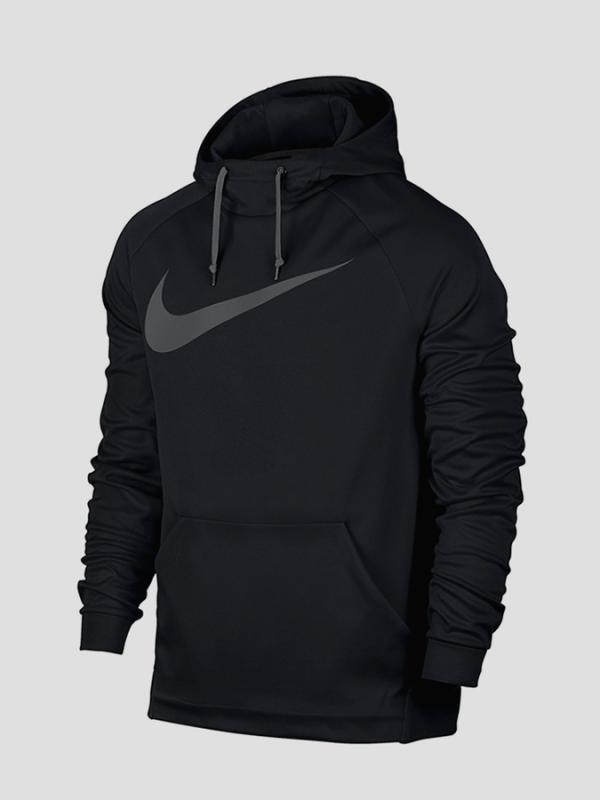 Mikina Nike M NK THRMA HOODIE CARBON SWSH Černá