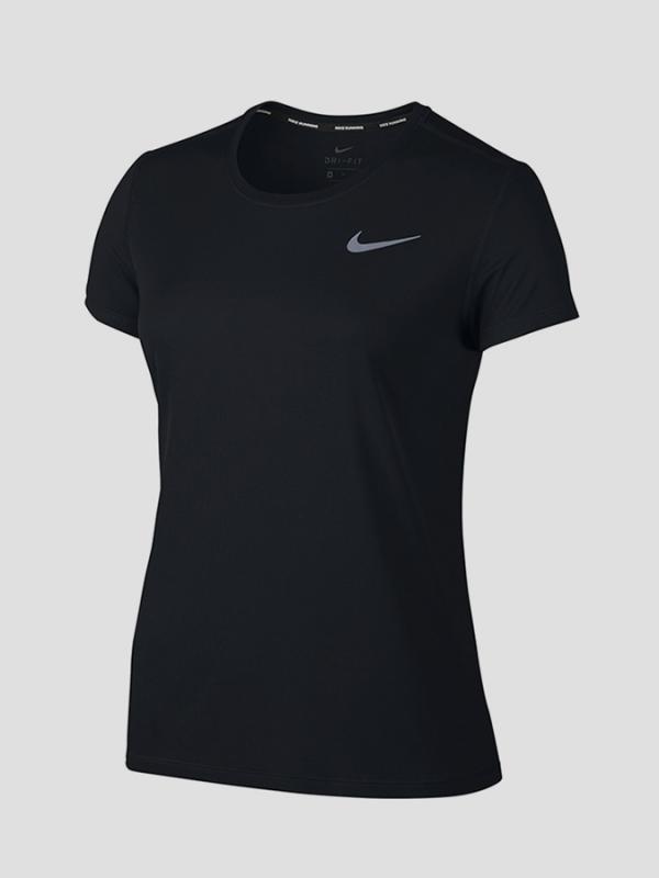 Tričko Nike W NK BRTHE RAPID TOP SS Černá