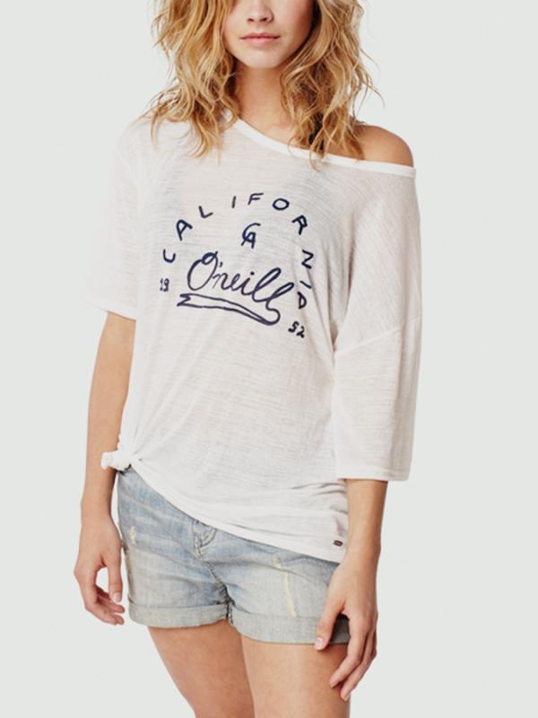 Tričko O´Neill LW GRAPHIC SLUB T-SHIRT Bílá