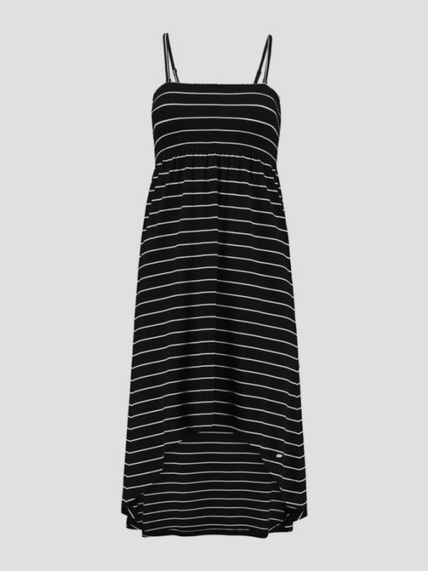 Šaty O´Neill LW JERSEY HIGH/LOW SKIRT Černá