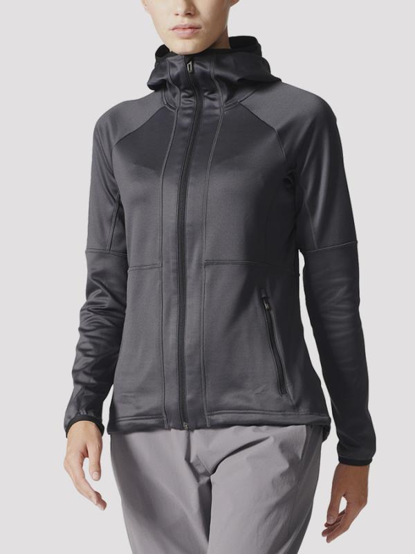 Bunda adidas Performance W FLEX HO FLEEC Černá