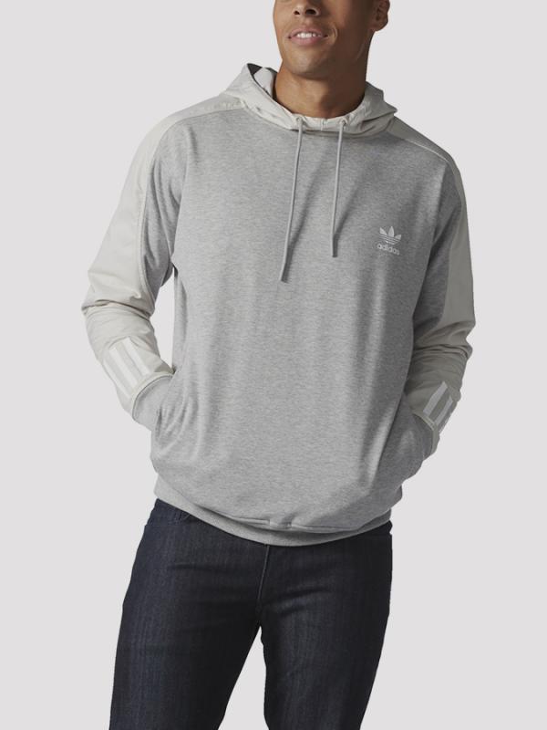 Mikina adidas Originals DOOM BLOCK HOOD Šedá
