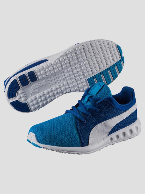 Boty Puma Carson Runner 400 Mesh Jr Modrá