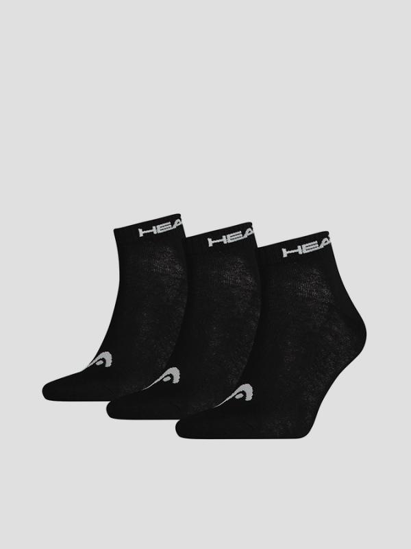 Ponožky Head QUARTER 3 Pack UNISEX Černá