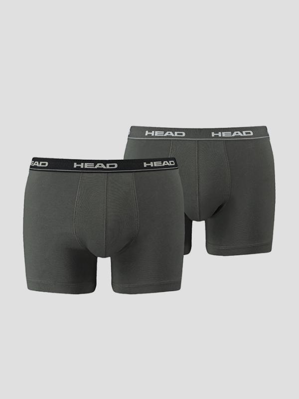 Boxerky Head BASIC BOXER 2 Pack Šedá