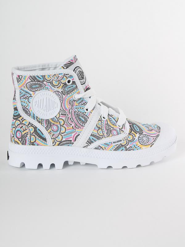 Boty Palladium Pallabrouse Cmyk Bílá