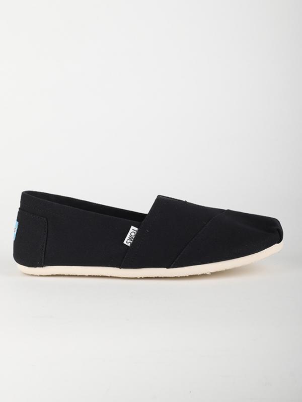 Boty Toms BLACK CANVAS MN CLSC ALPRG NL Černá