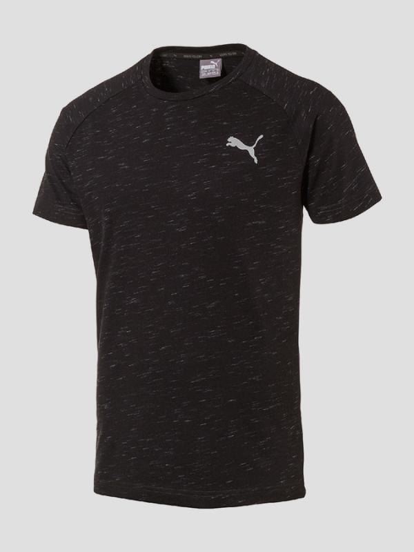 Tričko Puma Evostripe Spaceknit Tee Černá