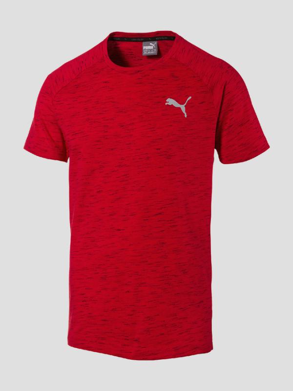 Tričko Puma Evostripe Spaceknit Tee Červená