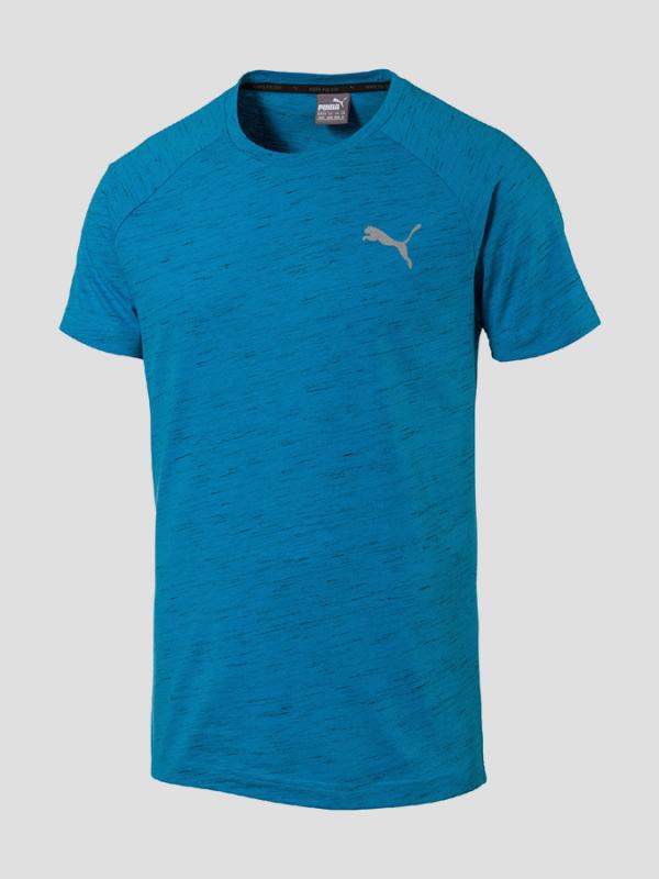 Tričko Puma Evostripe Spaceknit Tee Modrá