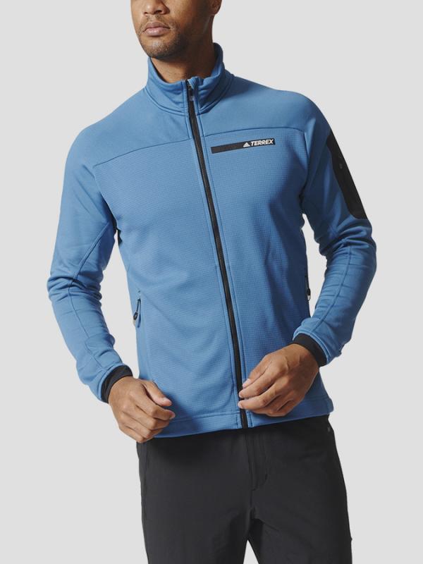 Mikina adidas Performance TX STOCKH FL J Modrá