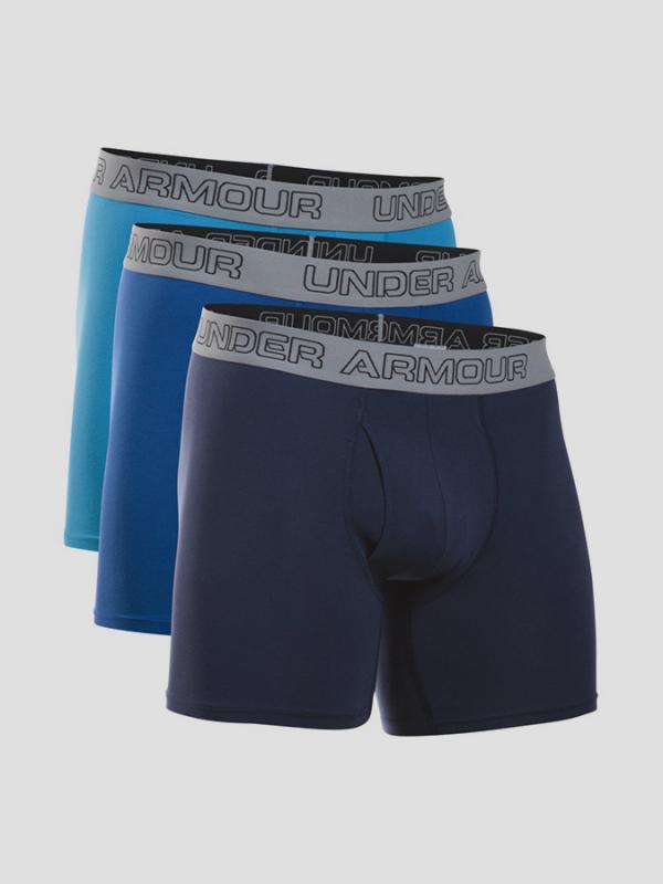 Boxerky Under Armour Cotton Stretch 6'' 3 Pack Barevná