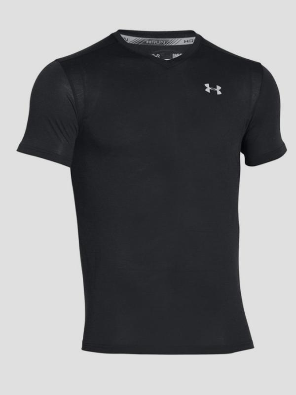 Tričko Under Armour Threadborne Streaker V Neck Černá
