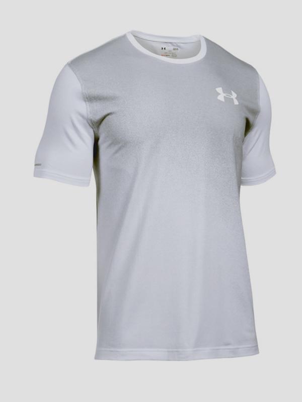 Tričko Under Armour Left Chest Spray Gradient SS Šedá