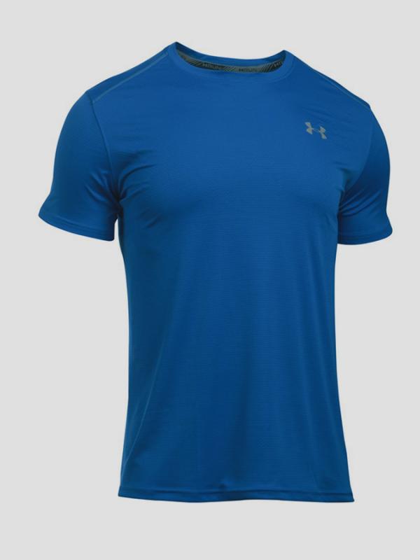 Tričko Under Armour Coolswitch Run S/S v2 Modrá