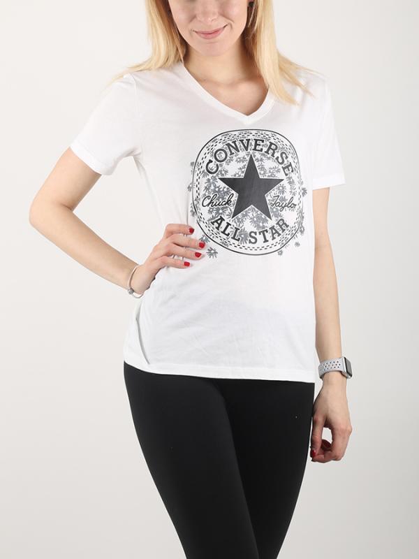 Tričko Converse Daisy CP Vneck Tee Bílá