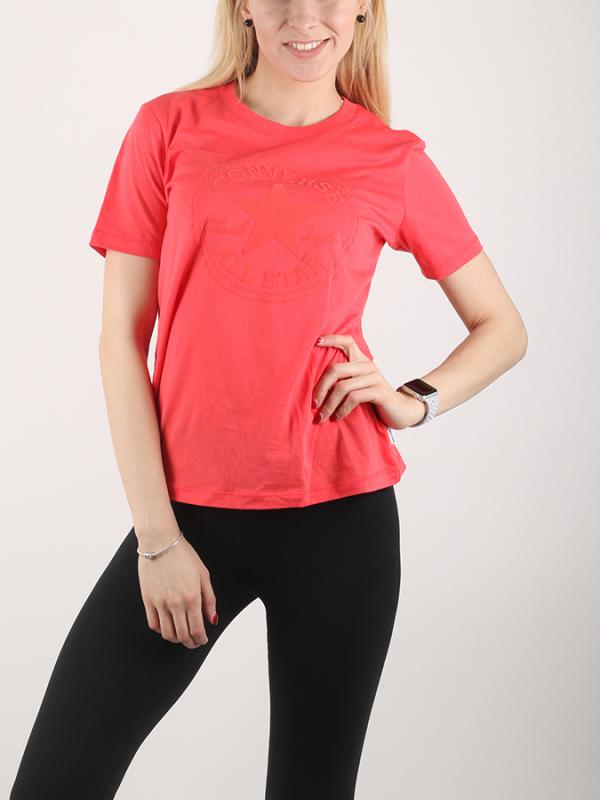 Tričko Converse Puff CP Crew Tee Červená