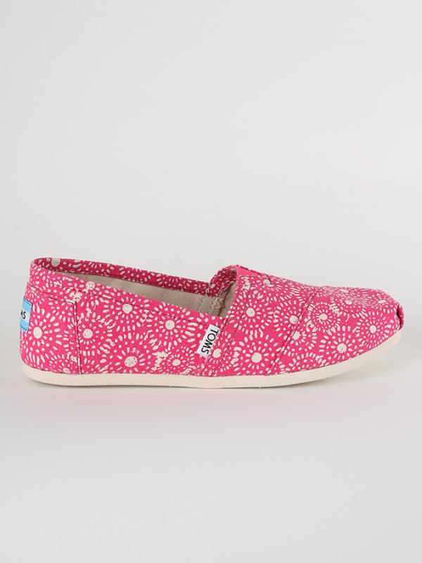 Boty Toms FUCHSIA SHIBORI DOTS WM ALPR ESP Barevná