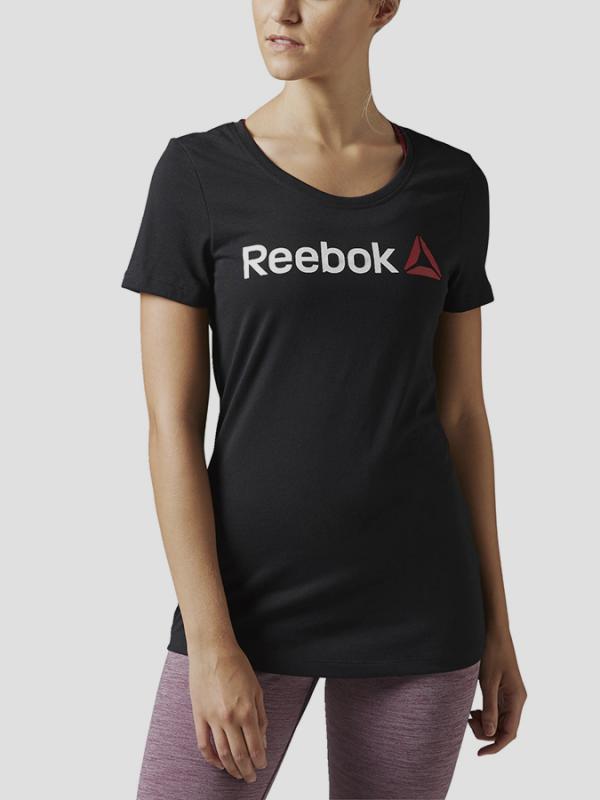 Tričko Reebok LINEAR READ BLACK Černá