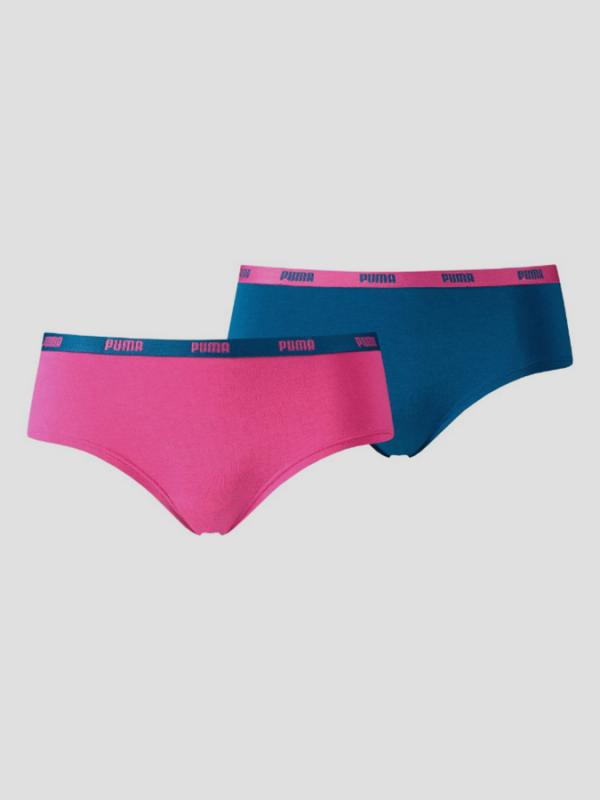 Kalhotky Puma ICONIC HIPSTER 2 Pack pink Barevná