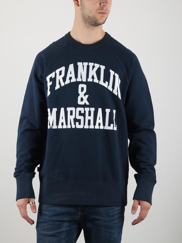 Mikina Franklin & Marshall FLEECE MAN Modrá