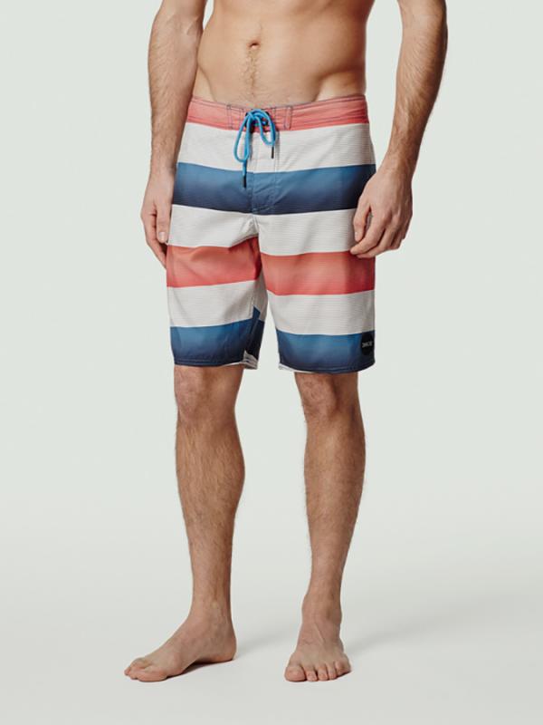Boardshortky O´Neill PM SANTA CRUZ STRIPE BOARDSHOR Bílá