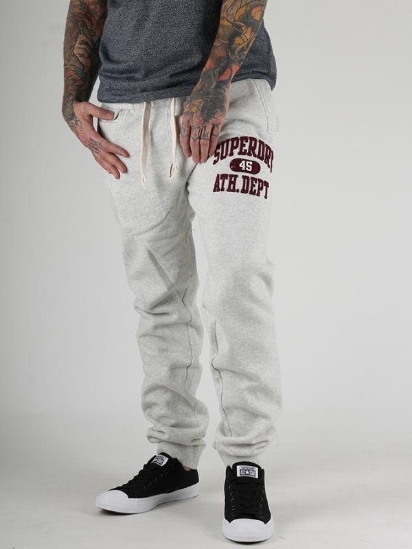 Tepláky Superdry CORE APPLIQUE JOGGER Bílá