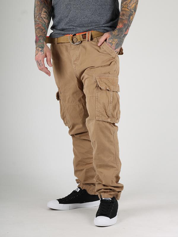 Kalhoty Superdry CORE CARGO LITE PANT Hnědá
