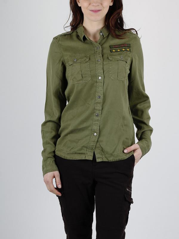 Košile Superdry MILITARY SHIRT Zelená