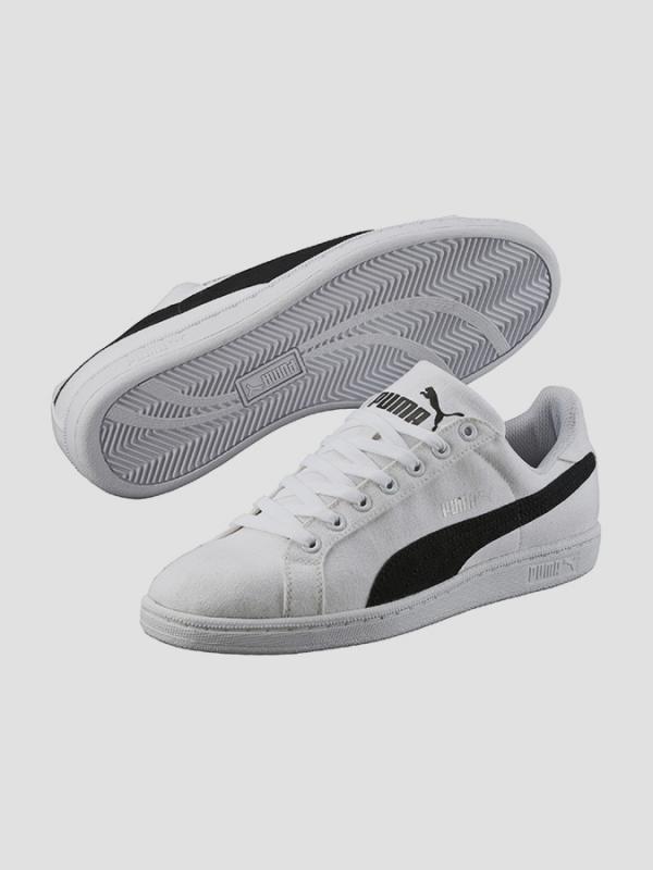 Boty Puma Smash CV white-black Bílá