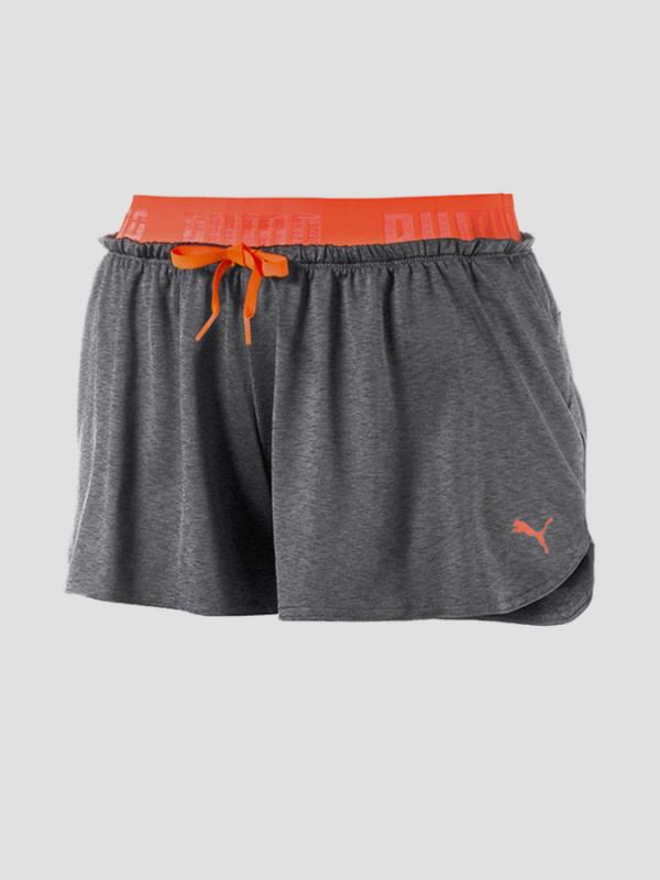 Kraťasy Puma TRANSITION Drapey Shorts W Dark Gray Hea Šedá