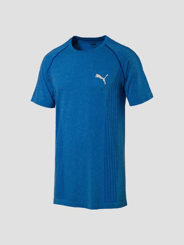 Tričko Puma evoKNIT Summer Tee French Blue Heather Modrá