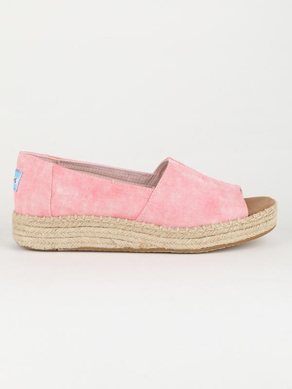 Boty Toms CORAL WASHED TWILL WM OTPLALP ESP Šedá