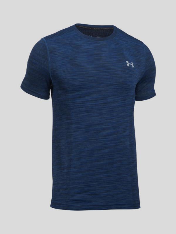 Tričko Under Armour Threadborne Seamless SS Modrá