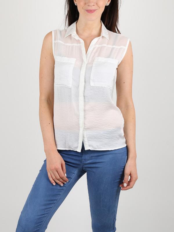 Košile Alcott SOLID COLOR SLEEVELESS Bílá