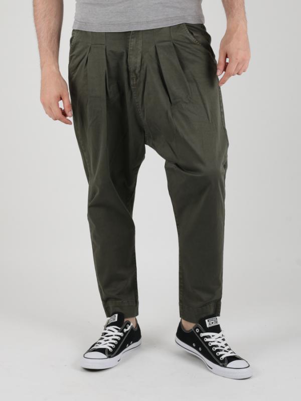 Kalhoty Alcott FRONT PINCES CARROT FIT Zelená