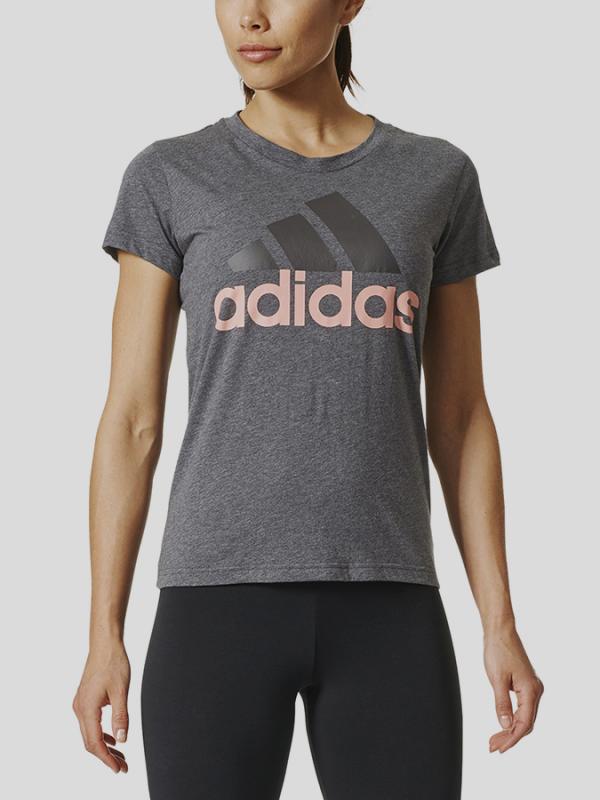 Tričko adidas Performance ESS LI SLI TEE Šedá