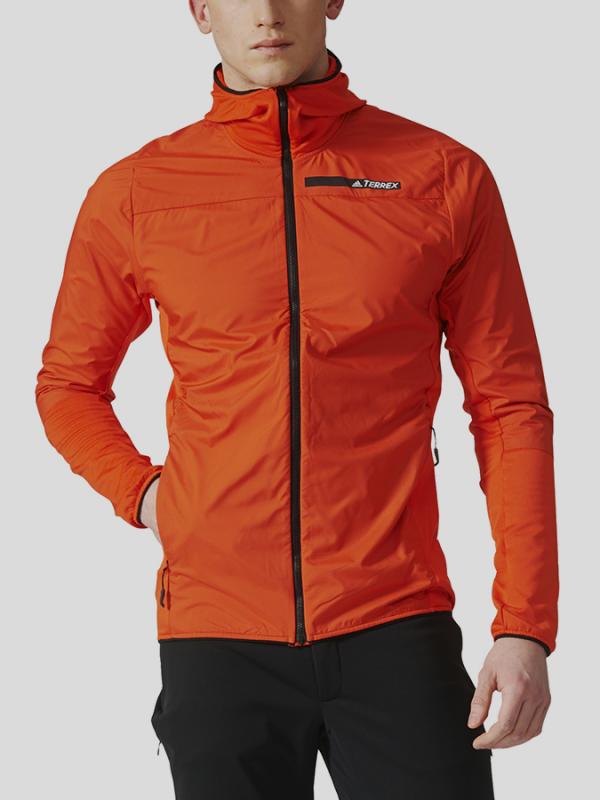 Bunda adidas Performance Skyclimb Fl Jkt Oranžová