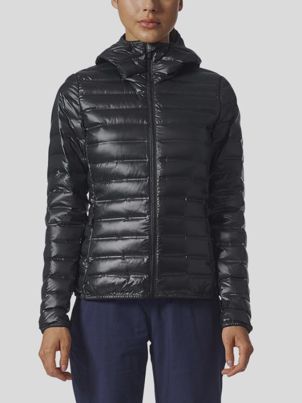 Bunda adidas Performance W Lt Down Ho J Černá