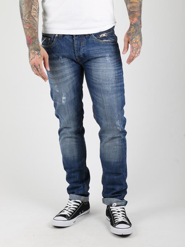 Džíny Alcott WAIST SMALL BELTS Modrá
