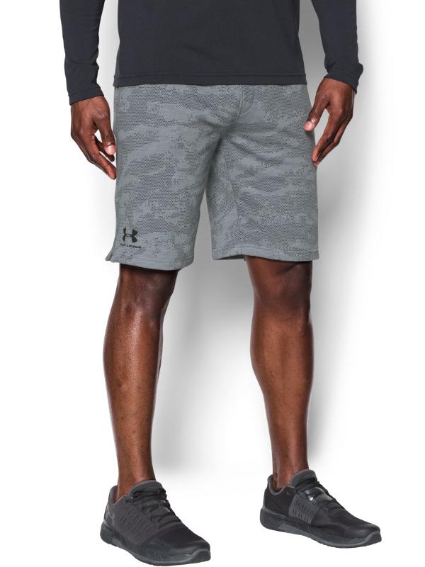 Kraťasy Under Armour SS Camo Fleece Short Černá