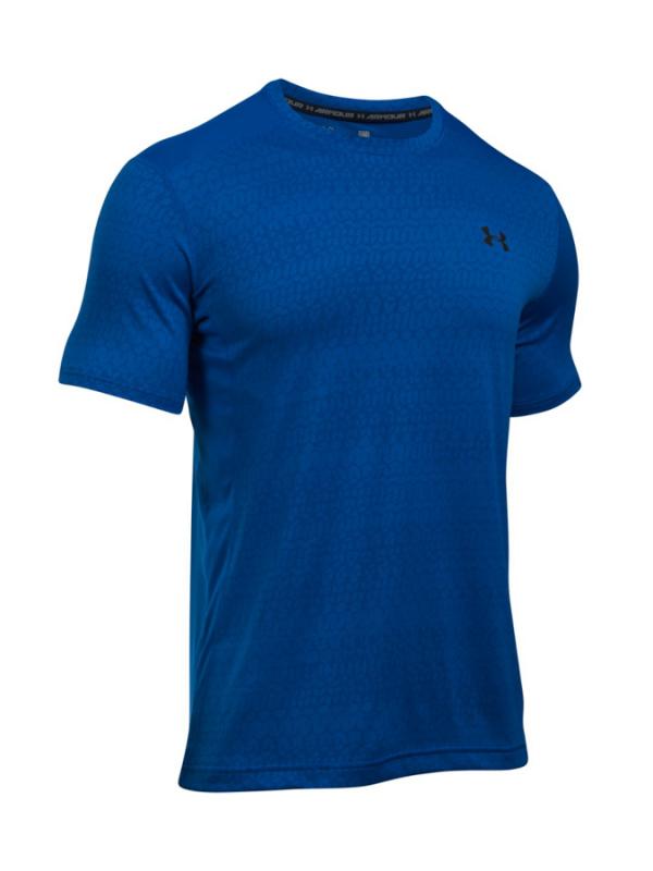 Tričko Under Armour Raid Jacquard SS T Černá