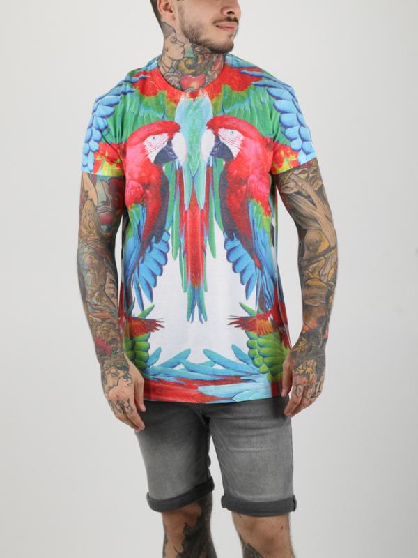 Tričko Alcott T SHIRT STAMPA TROPICALE Bílá