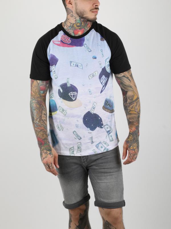 Tričko Alcott T SHIRT STAMPA CAPPELLI Černá