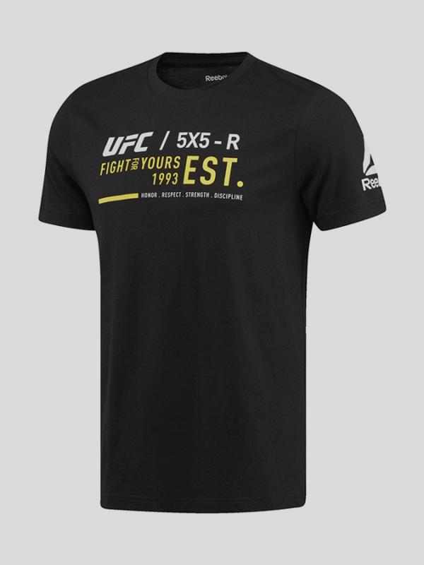 Tričko Reebok UFC FG COTTON SS TEE Černá