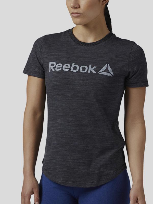 Tričko Reebok EL LOGO MARBLE TEE Černá