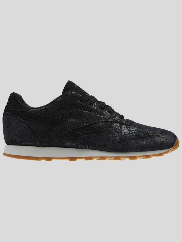 Boty Reebok Classic CL LTHR CLEAN EXOTICS Černá