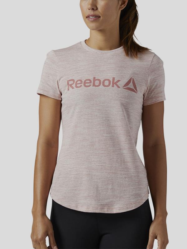 Tričko Reebok EL LOGO MARBLE TEE Béžová