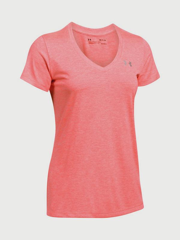 Tričko Under Armour Tech SSV - Twist Červená